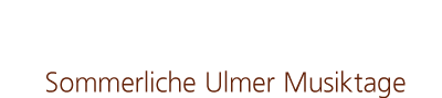 Sommerliche Ulmer Musiktage Logo